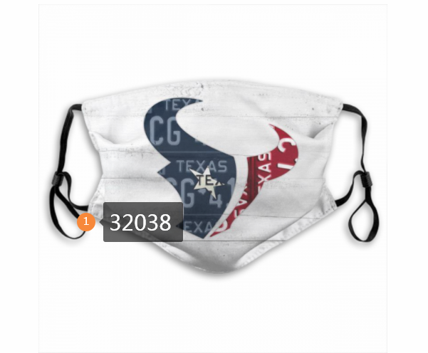 NFL 2020 Houston Texans 132 Dust mask with filter->nfl dust mask->Sports Accessory